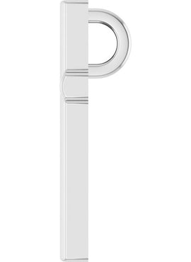 Platinum 25.7x15.7 mm Cross Pendant