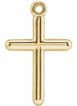 14K Yellow Gold Cross Pendant