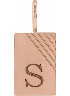 Sterling Silver Engravable Dog Tag Charm/Pendant