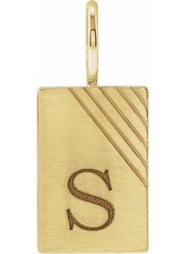 Sterling Silver Engravable Dog Tag Charm/Pendant