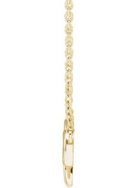 14K Yellow Gold Infinity-Inspired Floral 18