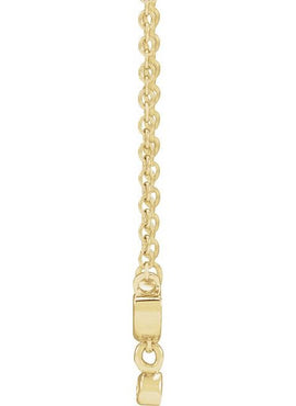 14K Yellow Gold .015 CT Natural Diamond Mama 18