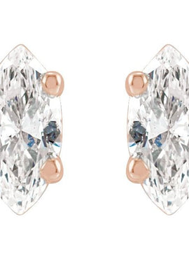 14K Yellow Gold 1/8 CTW Natural Diamond Earrings