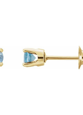 14K Yellow Gold Natural Mozambique Garnet Earrings