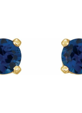 14K Yellow Gold Natural Mozambique Garnet Earrings