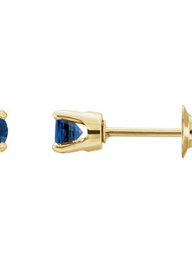 14K Yellow Gold Natural Mozambique Garnet Earrings