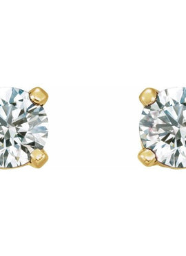 14K Yellow Gold Natural Mozambique Garnet Earrings
