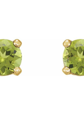 14K Yellow Gold Natural Mozambique Garnet Earrings