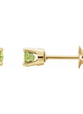14K Yellow Gold Natural Mozambique Garnet Earrings