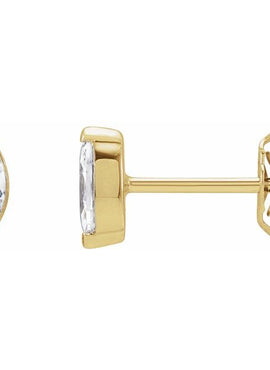 14K Yellow Gold 1/3 CTW Lab-Grown Diamond Stud Earrings
