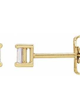 14K Yellow Gold 1/5 CTW Natural Diamond Stud Earrings