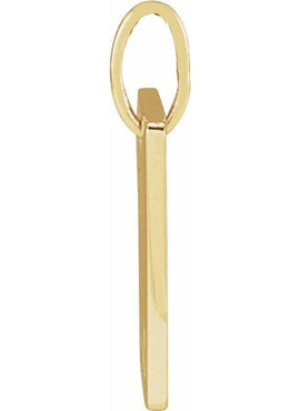 14K Rose Gold 13.78x8 mm Lotus Pendant