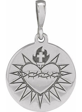14K Yellow Gold Sacred Heart 16-18
