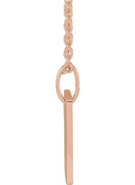 14K Rose Gold 13.78x8 mm Lotus Pendant