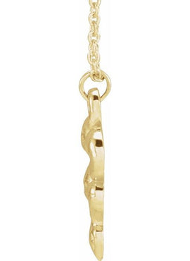 Sterling Silver 15.1x9.8 mm Snake Pendant