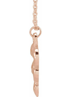 Sterling Silver 15.1x9.8 mm Snake Pendant