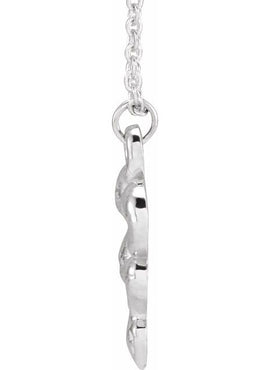 Sterling Silver 15.1x9.8 mm Snake Pendant