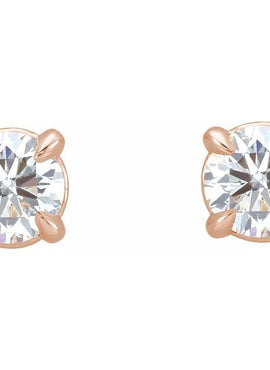 14K Rose Gold 1/5 CTW Natural Diamond Cocktail-Style Earrings