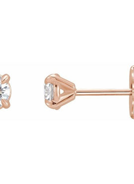 14K Rose Gold 1/5 CTW Natural Diamond Cocktail-Style Earrings