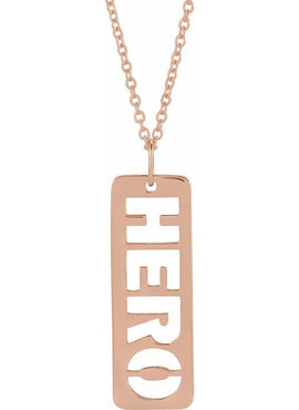 14K Rose Gold Hero 16-18