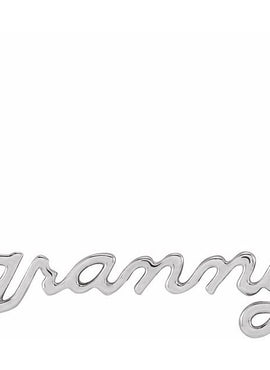 14K Rose Gold Lowercase Script Granny 18
