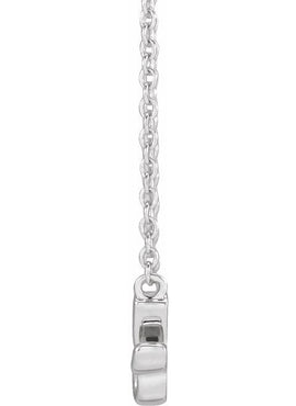 14K Rose Gold Lowercase Script Granny 18
