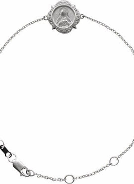 14K Yellow Gold Miraculous Mary Bracelet