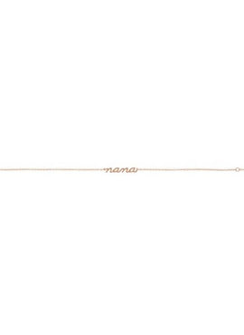 14K Rose Gold Lowercase Script Nana Bracelet