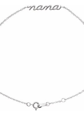 14K Rose Gold Lowercase Script Nana Bracelet