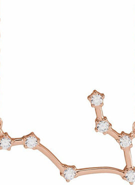 14K Yellow Gold 1/10 CTW Natural Diamond Aquarius 16-18