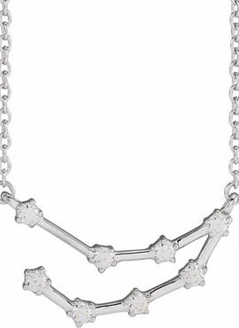 14K Yellow Gold 1/10 CTW Natural Diamond Aquarius 16-18