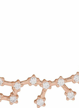 14K Yellow Gold 1/10 CTW Natural Diamond Aquarius 16-18