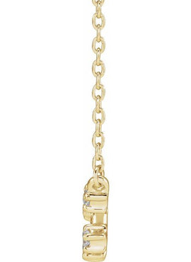 14K Yellow Gold 1/10 CTW Natural Diamond Aquarius 16-18