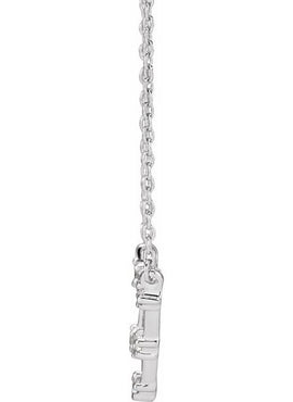 14K Yellow Gold 1/10 CTW Natural Diamond Aquarius 16-18