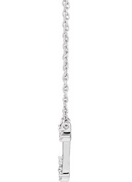 14K Yellow Gold 1/10 CTW Natural Diamond Aquarius 16-18