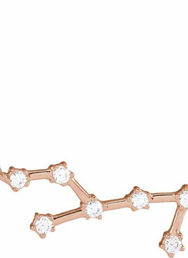14K Yellow Gold 1/10 CTW Natural Diamond Aquarius 16-18