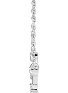 14K Yellow Gold 1/10 CTW Natural Diamond Aquarius 16-18