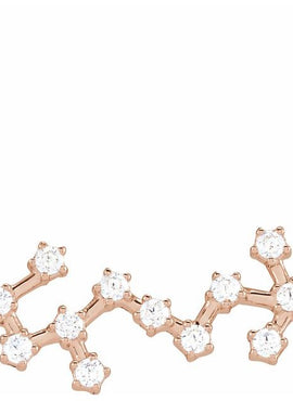 14K Yellow Gold 1/10 CTW Natural Diamond Aquarius 16-18