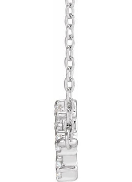 14K Yellow Gold 1/10 CTW Natural Diamond Aquarius 16-18
