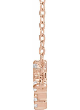 14K Yellow Gold 1/10 CTW Natural Diamond Aquarius 16-18