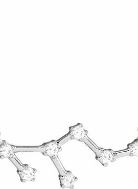 14K Yellow Gold 1/10 CTW Natural Diamond Aquarius 16-18