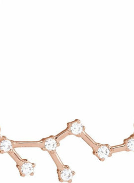 14K Yellow Gold 1/10 CTW Natural Diamond Aquarius 16-18