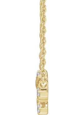 14K Yellow Gold 1/10 CTW Natural Diamond Aquarius 16-18