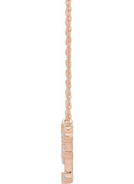 14K Yellow Gold 1/10 CTW Natural Diamond Aquarius 16-18