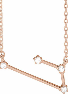 14K Yellow Gold 1/10 CTW Natural Diamond Aquarius 16-18