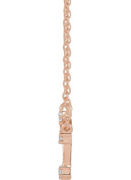 14K Yellow Gold 1/10 CTW Natural Diamond Aquarius 16-18