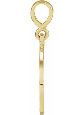 14K Yellow Gold Sacred Heart 16-18