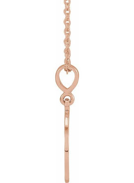 14K Yellow Gold Sacred Heart 16-18