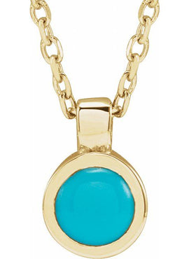 14K White Gold Natural White Opal Bezel-Set 16-18
