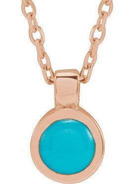 14K White Gold Natural White Opal Bezel-Set 16-18